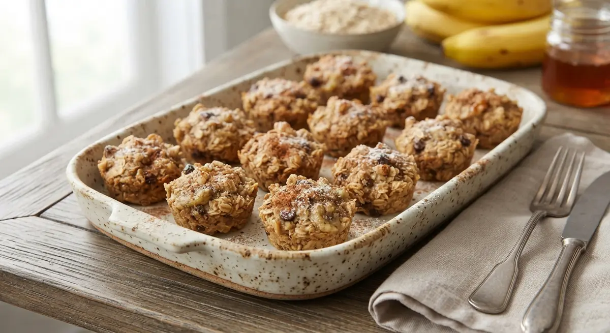 Soft Banana Oat Bites